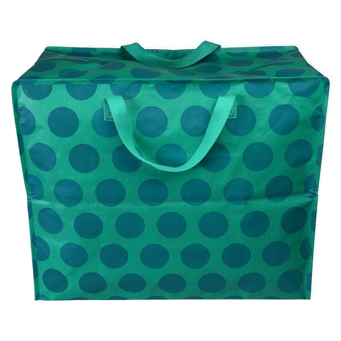 XXL Jumbo Bag Blau Türkis Spotlight 55cm Recycelt Aufbewahrungstasche Einkaufstasche