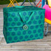XXL Jumbo Bag Blau Türkis Spotlight 55cm Recycelt Aufbewahrungstasche Einkaufstasche