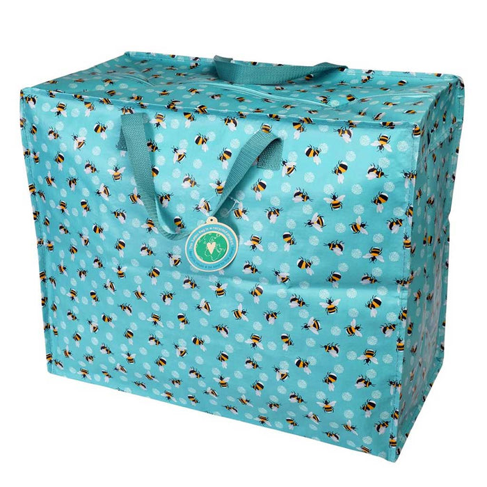 XXL Jumbo Bag Bumblebee Türkis 55cm Recycelt Aufbewahrungstasche Einkaufstasche