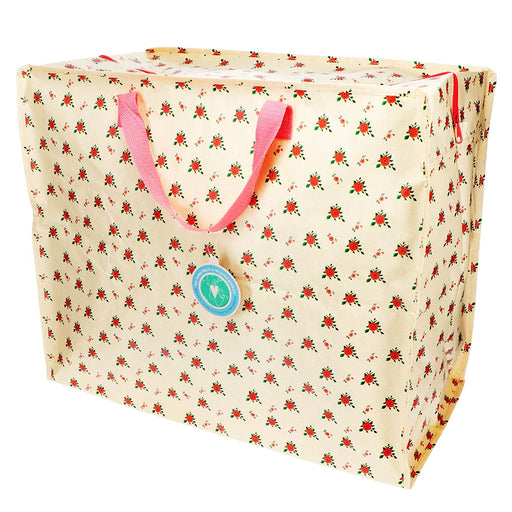 KI-generiertes Bild,XXL Jumbo Bag French Rose Rote Rosen 55cm Aufbewahrungstasche Einkaufstasche