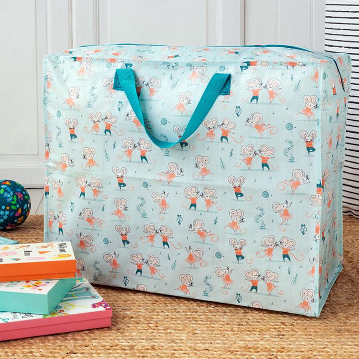 XXL Jumbo Bag Mimi Milo Mäuse 55cm Recycelt Aufbewahrungstasche Einkaufstasche