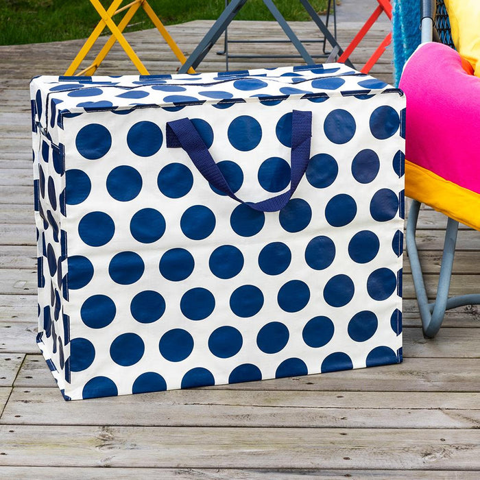XXL Jumbo Bag Navy Blue Spotlight 55cm Recycelt Aufbewahrungstasche Einkaufstasche