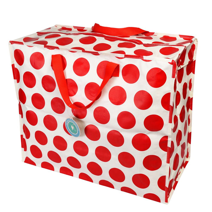 XXL Jumbo Bag Red Spotlight 55cm Recycelt Aufbewahrungstasche Einkaufstasche