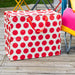 XXL Jumbo Bag Red Spotlight 55cm Recycelt Aufbewahrungstasche Einkaufstasche