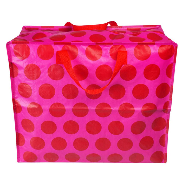 XXL Jumbo Bag Pink Rot Spotlight 55cm Recyclet Aufbewahrungstasche Einkaufstasche