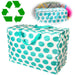 XXL Jumbo Bag Turquoise Spotlight 55cm Recycelt Aufbewahrungstasche Einkaufstasche