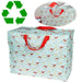 XXL Jumbo Bag Winter Walk -Vögel 55cm Recyclet Aufbewahrungstasche Einkaufstasche