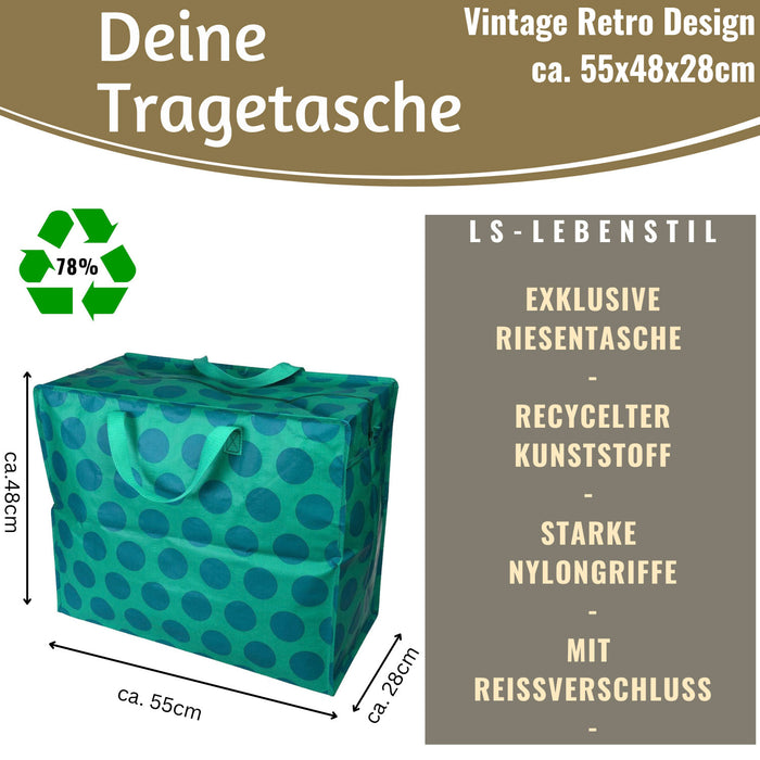 KI-generiertes Bild,XXL Jumbo Bag Blau Türkis Spotlight 55cm Aufbewahrungstasche Einkaufstasche