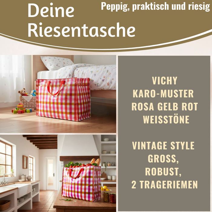 KI-generiertes Bild,XXL Jumbo Bag 55cm Aufbewahrungstasche Einkaufstasche