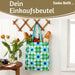KI-generiertes Bild,Shopper Einkaufstasche Daisy Blau Grün faltbar Strandtasche Tragetasche