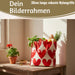 KI-generiertes Bild,Shopper Einkaufstasche Herzen Rot Weiß faltbar Strandtasche Tragetasche
