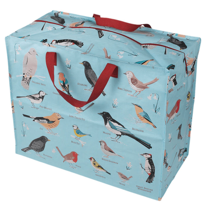 XXL Jumbo Bag Garden Birds 55cm Recycelt Aufbewahrungstasche Einkaufstasche