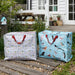 XXL Jumbo Bag Garden Birds 55cm Recycelt Aufbewahrungstasche Einkaufstasche