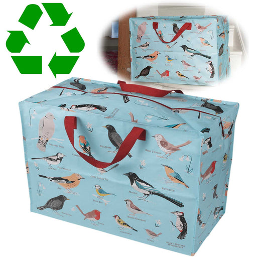 XXL Jumbo Bag Garden Birds 55cm Recyclet Aufbewahrungstasche Einkaufstasche