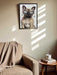 Wandbild französische Bulldogge 40x60cm Vogue Diamant Natur Kunstdruck Leinwand