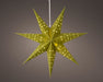 3D Samt Leuchtstern Ø 40cm Grün 10 LED Beleuchtet Weihnachtsstern Papierstern