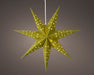 3D Samt Leuchtstern Ø 40cm Grün 10 LED Beleuchtet Weihnachtsstern Papierstern