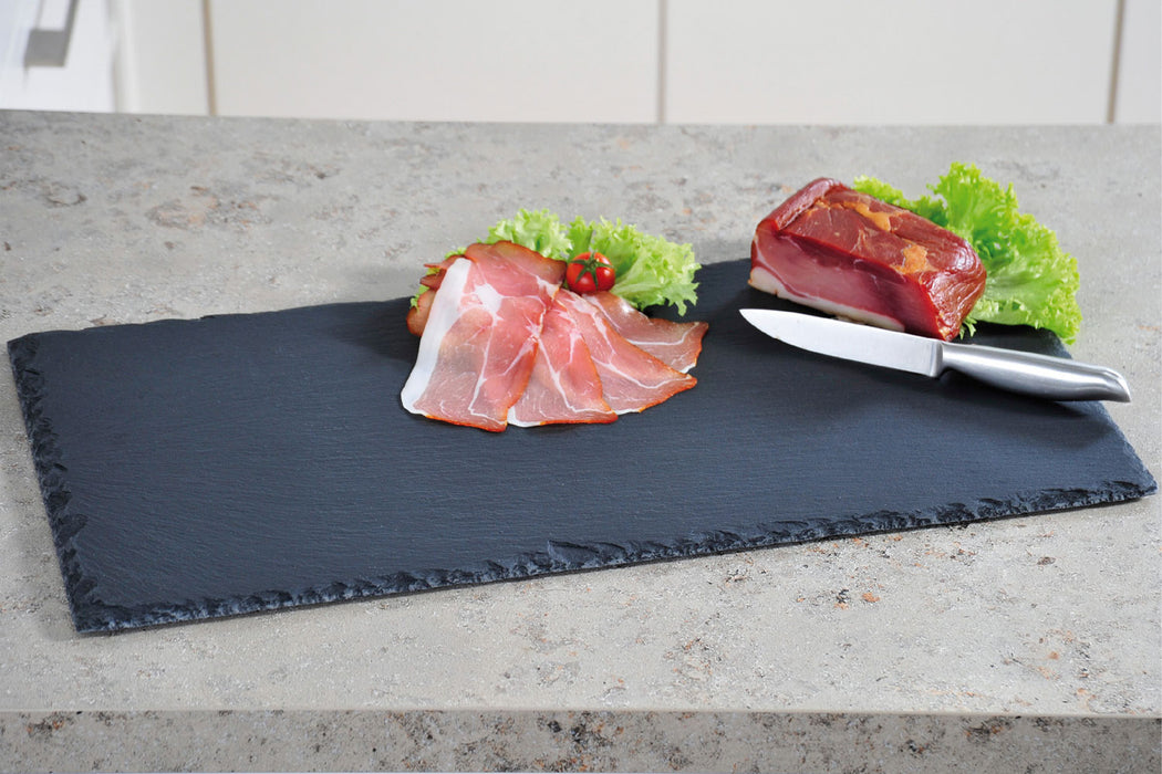 Schieferplatte 30x20cm Servierplatte Schieferteller Tischset Sushi Deko