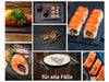 KI-generiertes Bild,XL Schieferplatte Servierplatte 40x30cm Tafelplatte Schieferteller Sushi
