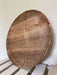 XL Mango Holz Servierteller 37cm Rund Serviertablett Deko Tablett Servierplatte