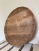 XL Mango Holz Servierteller 37cm Rund Serviertablett Deko Tablett Servierplatte