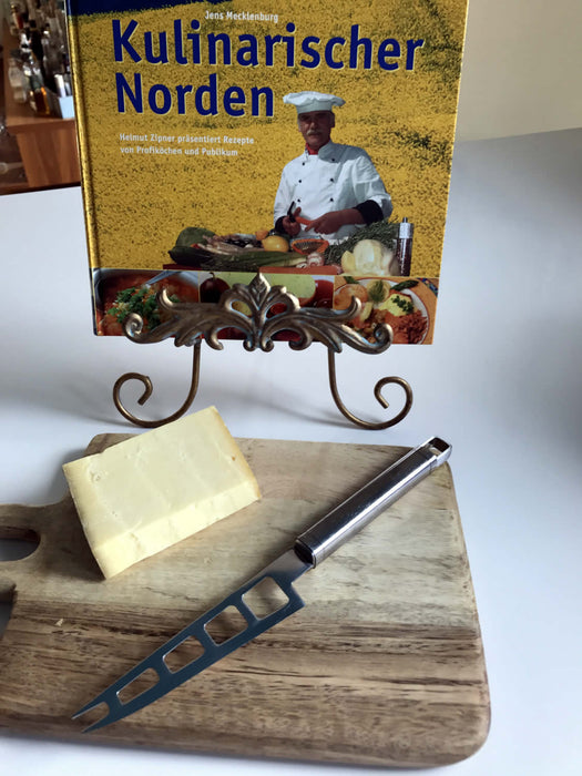 Mango Holz Schneidebrett mit Griff 32cm Vesperbrett Tranchierbrett Massiv