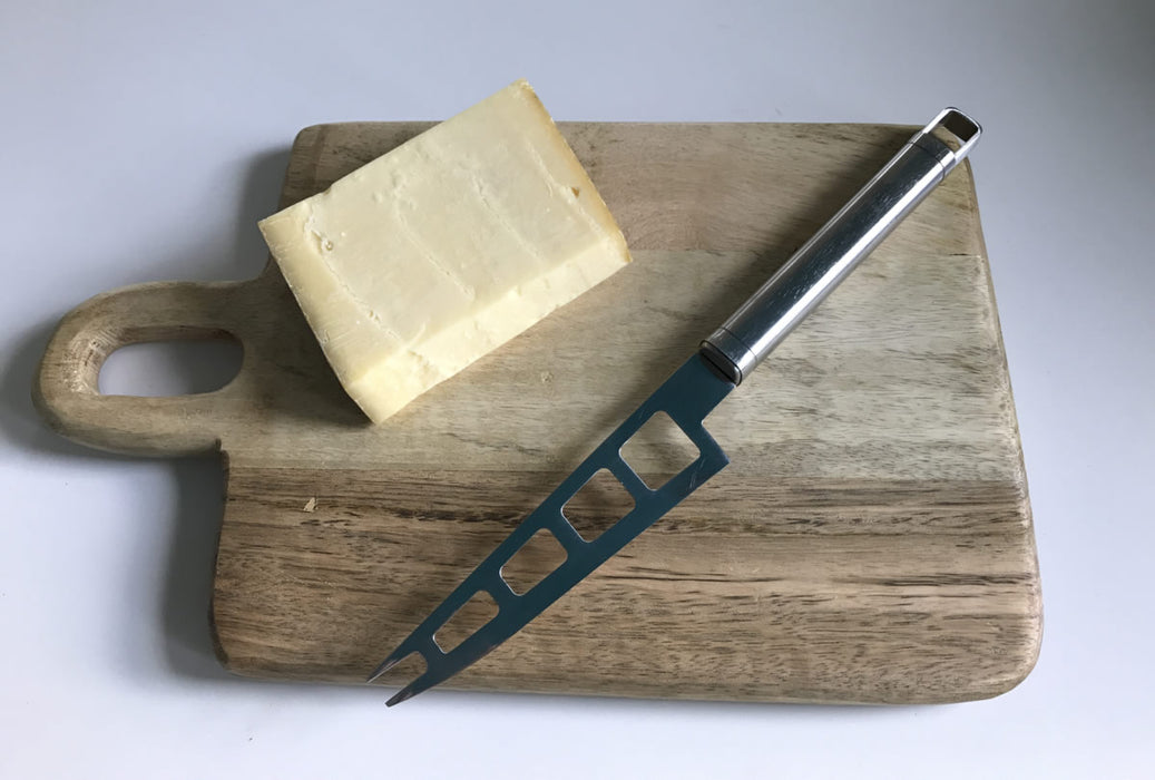 Mango Holz Schneidebrett mit Griff 32cm Vesperbrett Tranchierbrett Massiv