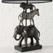 Exklusive Tischlampe Safari Elefant Löwe Zebra E27 Tischleuchte Nachttischlampe