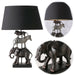 Exklusive Tischlampe Safari Elefant Löwe Zebra E27 Tischleuchte Nachttischlampe