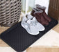 Schuhabtropfschale Schuhwanne Schwarz 60x40cm hoher Rand Schuhablage Schuhmatte