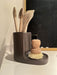 Design Spülbecken Organizer Grau Braun Waschbecken Schwammhalter Schwammablage