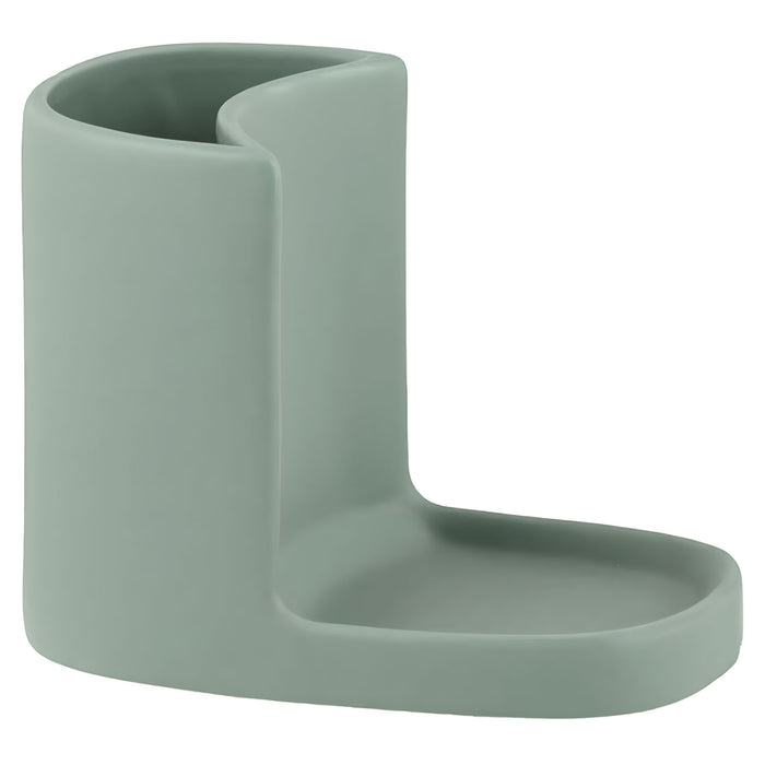 Design Spülbecken Organizer Leaf Grün Waschbecken Schwammhalter Schwammablage