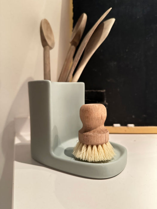 Design Spülbecken Organizer Leaf Grün Waschbecken Schwammhalter Schwammablage