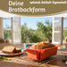 KI-generiertes Bild,Silikon Königskuchenform 25cm Backform Kuchenform Kastenform Brotbackform
