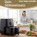 KI-generiertes Bild,Silikonform Rund 20cm Backform 2´er Set Einsatz für Airfryer Heißluftfritteuse Zubehör
