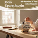 Keramik Sparschwein Spruch Luxus Schwein Weiß Gold Spardose Sparbüchse