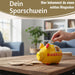 Keramik Sparschwein Spruch Bierkasse Gelb Rot Spardose Sparbüchse