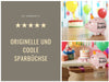 KI-generiertes Bild,Keramik Sparschwein Rosa Schwein 14x11cm Happy Birthday mit Partyhut Spardose