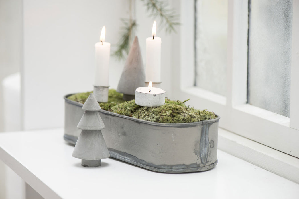 KI-generiertes Bild,IB Laursen Metall Stabkerzenhalter Shabby Weiß 8cm Spieß Kerzenständer Kerzenstecker