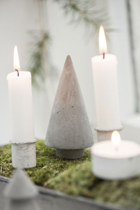 KI-generiertes Bild,IB Laursen Metall Stabkerzenhalter Shabby Weiß 8cm Spieß Kerzenständer Kerzenstecker