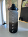 XXL Wasserflasche 2000ml Grau Sportflasche Trinkflasche Klappdeckel auslaufsicher