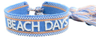 Canvas Statement Armband Beach Days Quasten besticktes Webarmband