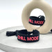 KI-generiertes Bild,Canvas Statement Armband Chill Mode Schwarz Quasten besticktes Webarmband