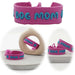 Canvas Statement Armband Dog Mom Pink Magenta Quasten besticktes Webarmband