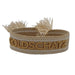 Canvas Statement Armband Goldschatz Quasten besticktes Webarmband