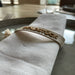 Canvas Statement Armband Goldstück Quasten besticktes Webarmband