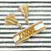 Canvas Statement Armband J'ADORE Gold Quasten besticktes Webarmband