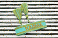 Canvas Statement Armband Karma Türkis Gold Quasten besticktes Webarmband