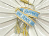 Canvas Statement Armband Love Peace Happiness Quasten besticktes Webarmband