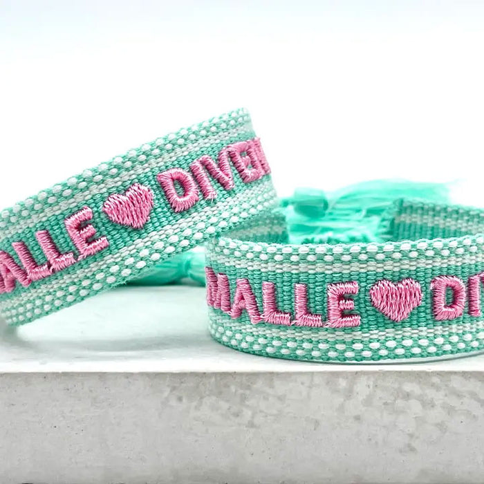 Canvas Statement Armband Malle 💗 Diven Quasten besticktes Webarmband